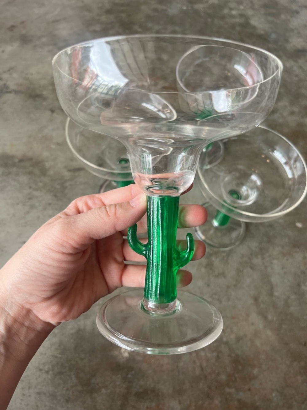 4pk PLASTIC Cactus Margarita Cups